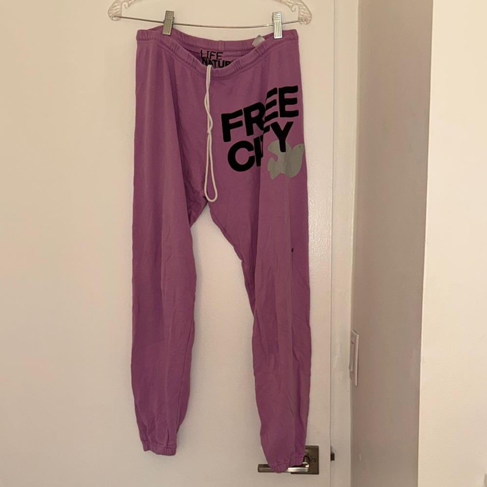 Purple Free City Sweatpants